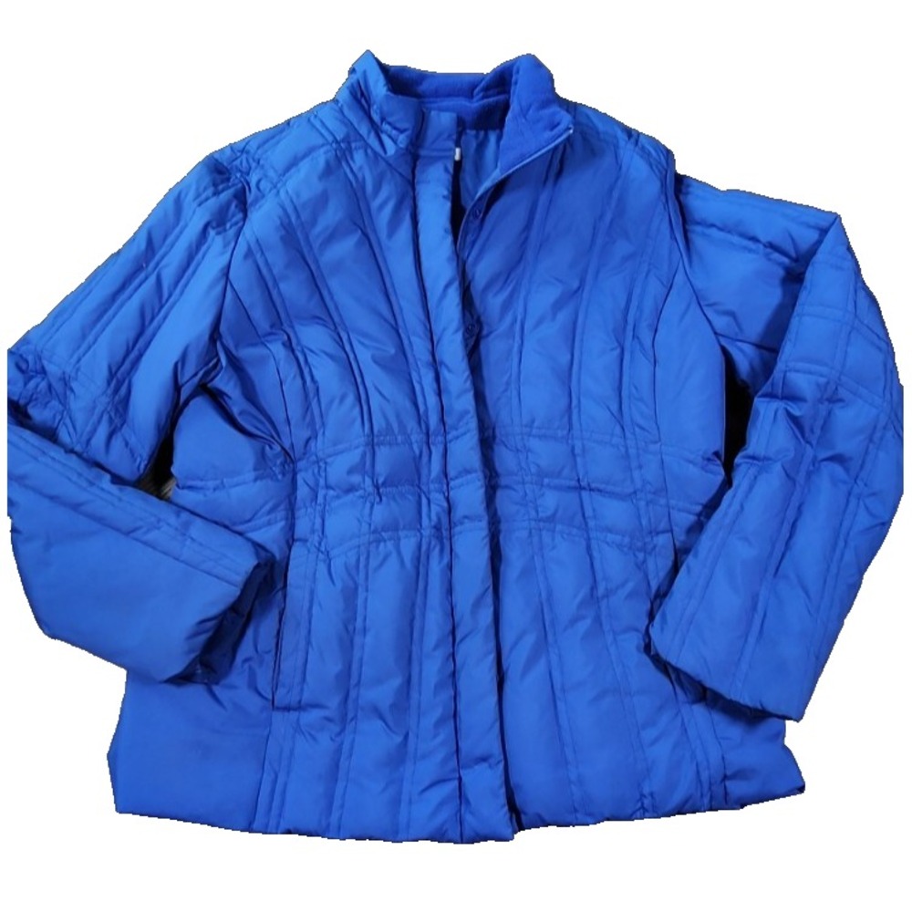 Pendleton Feather Down Puffer Blue Jacket Size L - image 1